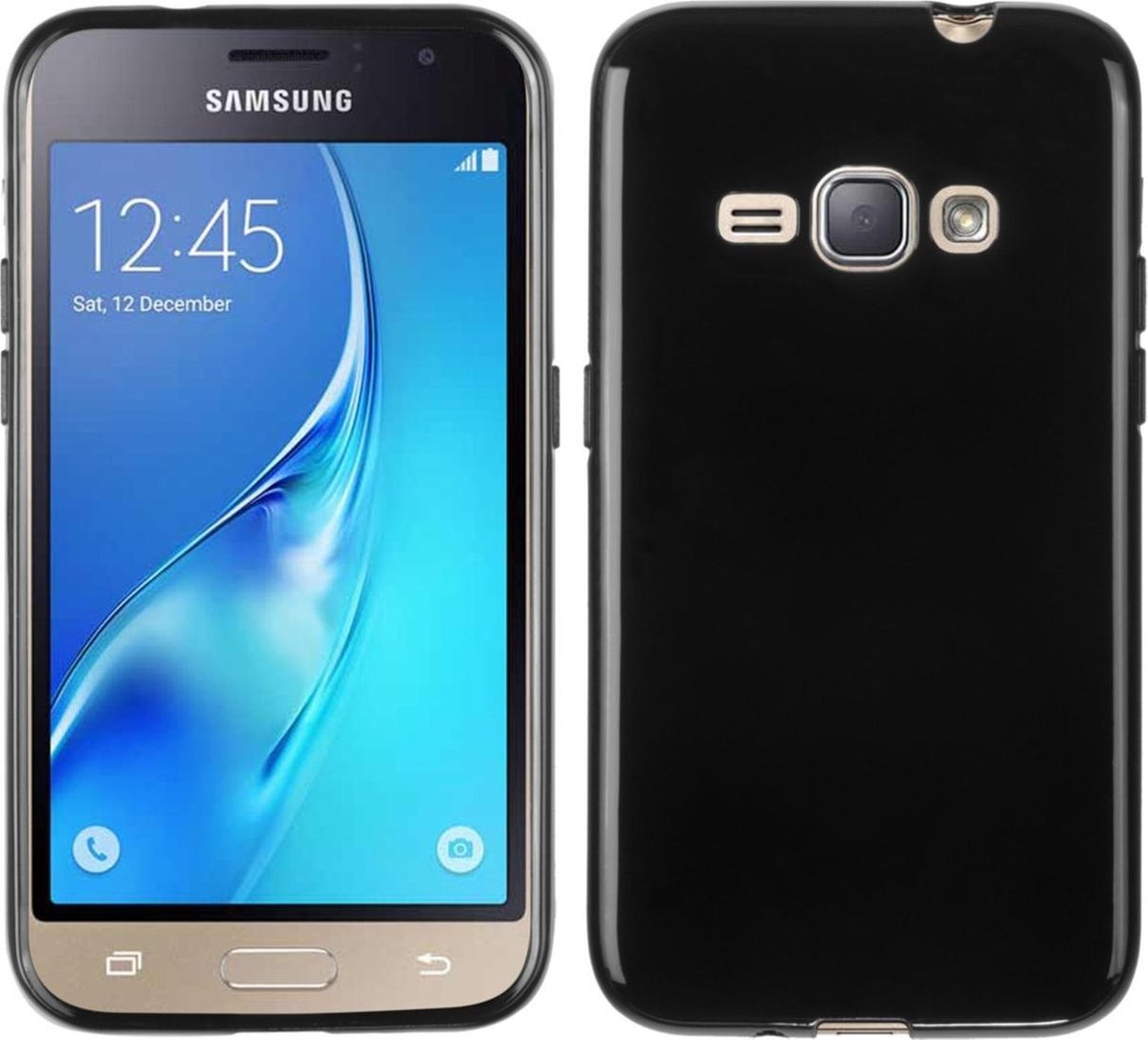 Zwart TPU case voor de Samsung Galaxy J1 2016 cover