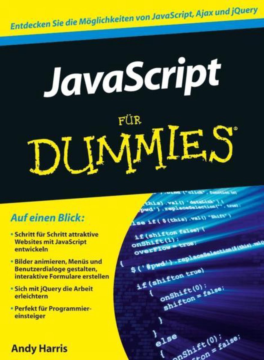 Omslag van JavaScript fur Dummies
