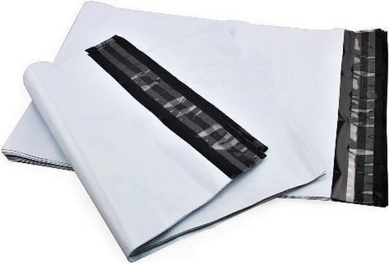 100 stuks - Verzendzakken (M) 320 x 420 mm – 50 micron (kleding webshop)