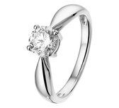 The Jewelry Collection Ring Zirkonia - Zilver