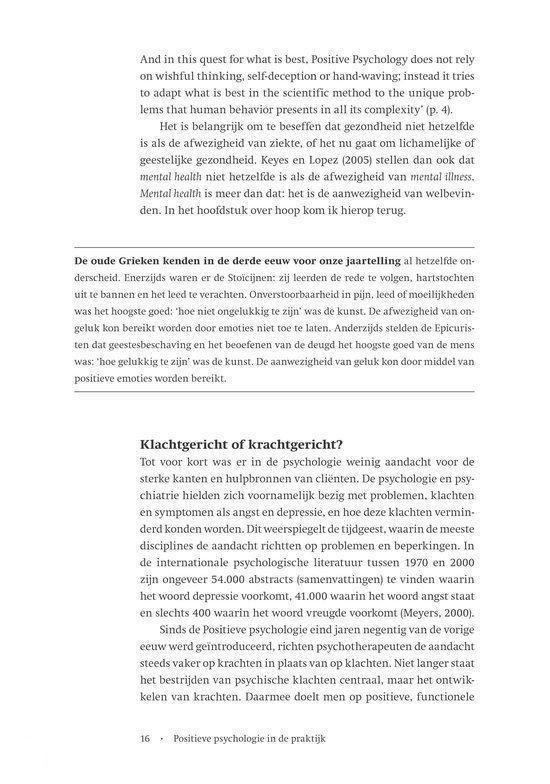 Positieve psychologie in de praktijk