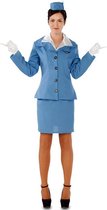 Stewardess kostuum - blauw