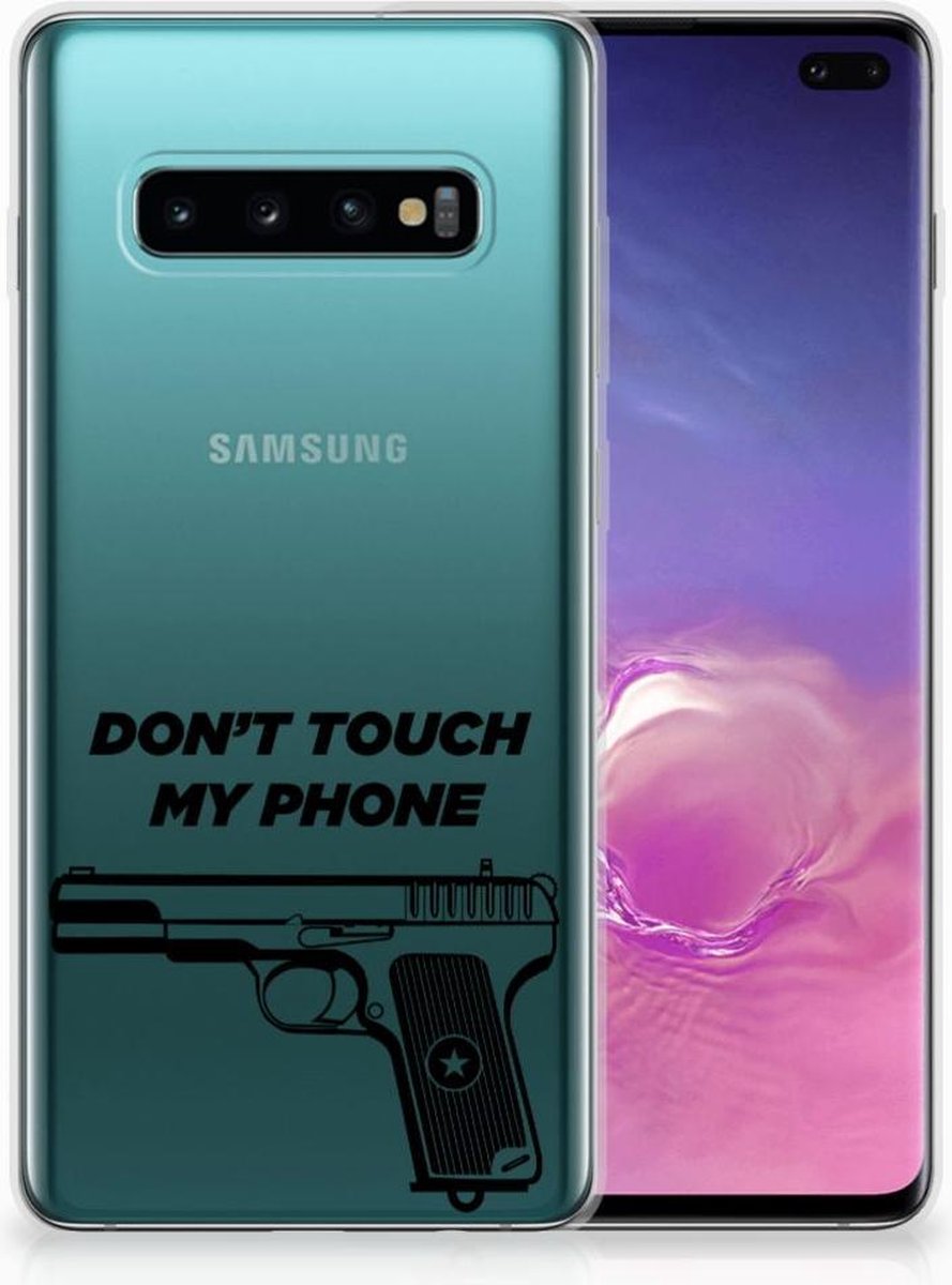 Samsung Galaxy S10 Plus Silicone-hoesje Pistol DTMP