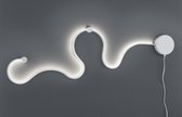 TRIO, Wand lamp, Snake incl. 1 x LED,SMD,20,0 Watt,3000K,1850 Lm. SMD Acryl, Wit, Armatuur: Kunststof, wit mat L:115,0cm, L:4,0cm, H:32,5cm Snoerschakelaar,Dimbaar via schakelaar,Wand- en pla