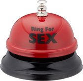 Rode tafelbel Ring for sex 7,5 cm - Tafelbellen/butlerbellen/receptiebellen