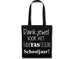 Cadeau juf set van 2 |  Tas Dankjewel voor het fanTAStische schooljaar bedankt bedanken juffen juffendag meester afscheid