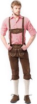 Lederhose pour homme - Lederhosen long - Rudi - Vêtements Oktoberfest - 100% cuir - taille 58