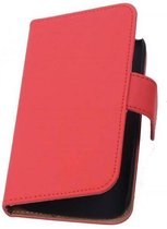 Bookstyle Wallet Case Hoesjes voor Galaxy Note 2 N7100 Rood