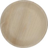 Composteerbare ronde palmblad wegwerpborden - ø 18 cm - 120 stuks - Hampi Jeeva Round Medium