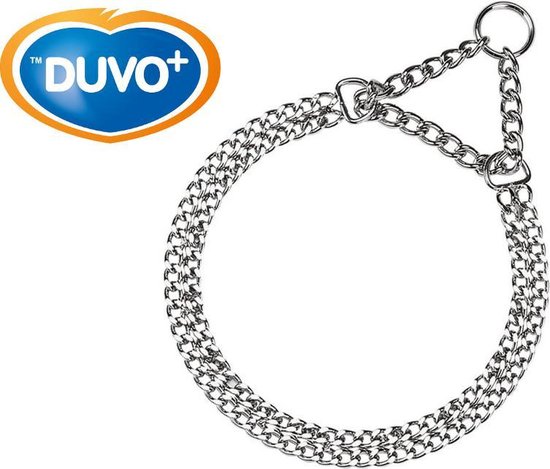 Duvo - Slipketting voor honden - dubbele rij ronde schakels - 60cm | bol.com