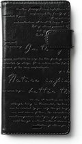 Zenus hoesje voor Sony Xperia Z3 Lettering Diary - Black