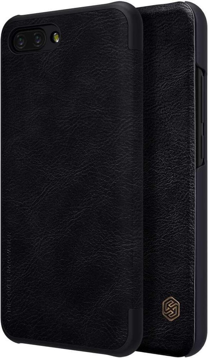 Nillkin Zwart Qin Leather slim booktype Honor 10