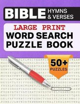 Wood Search Puzzle Books- Large Print Word Search Puzzle Book Bible Verses And Hymns
