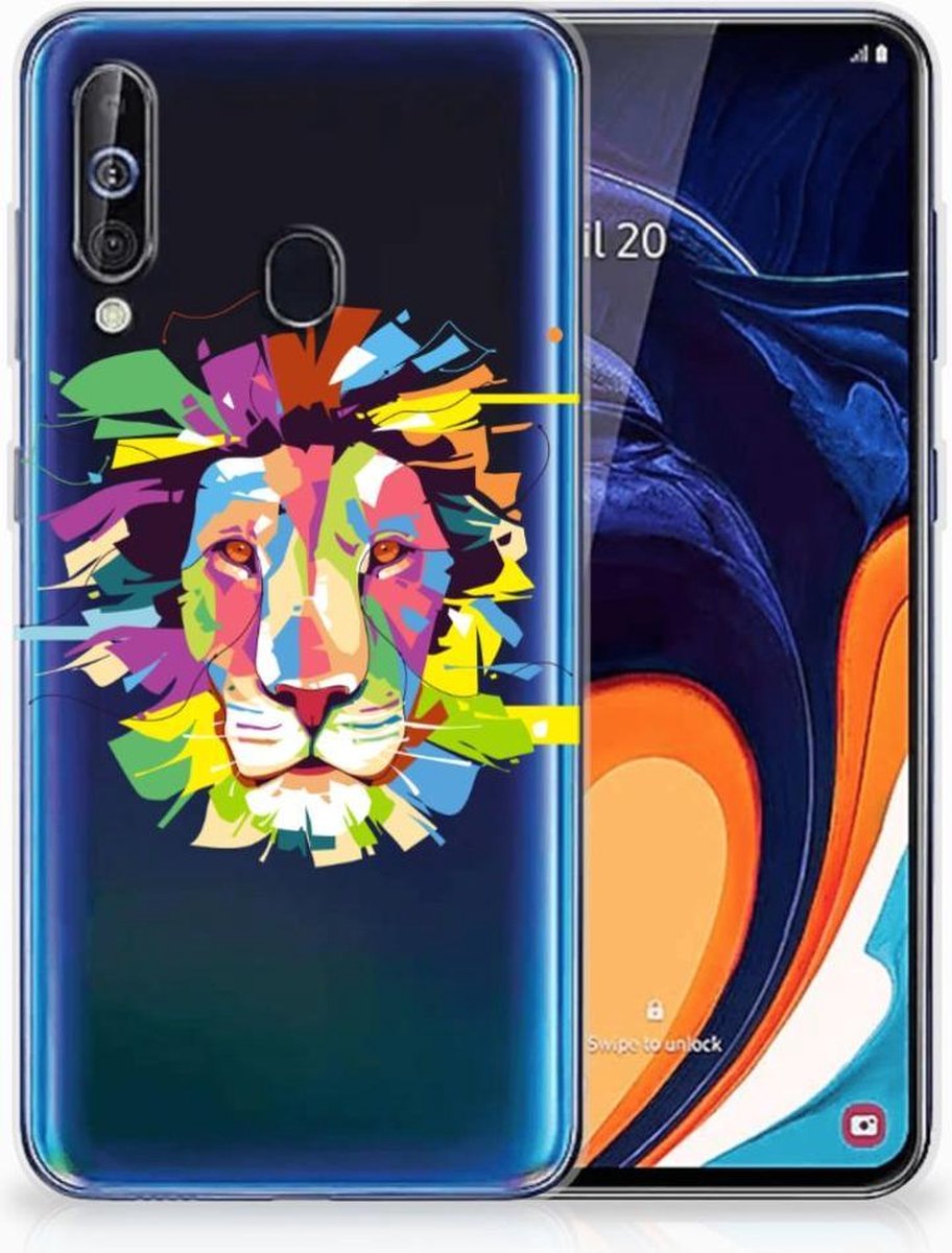 Samsung Galaxy A60 Telefoonhoesje met Naam Lion Color