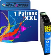 PlatinumSerie 1x inkt cartridge alternatief voor Epson T2712 cyan