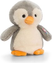 Keel Toys pluche pinguin knuffel grijs/wit 14 cm