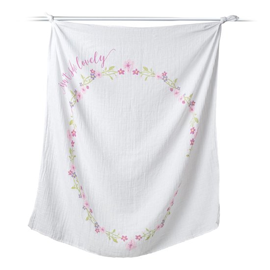 Lulujo Baby's First Year - swaddle & cards - Isn't she lovely van LuLu — afbeelding 2