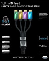 Câble HDMI Afterglow 4X 1,80m Wii U + Xbox 360 + Xbox One + PS3 + PS4