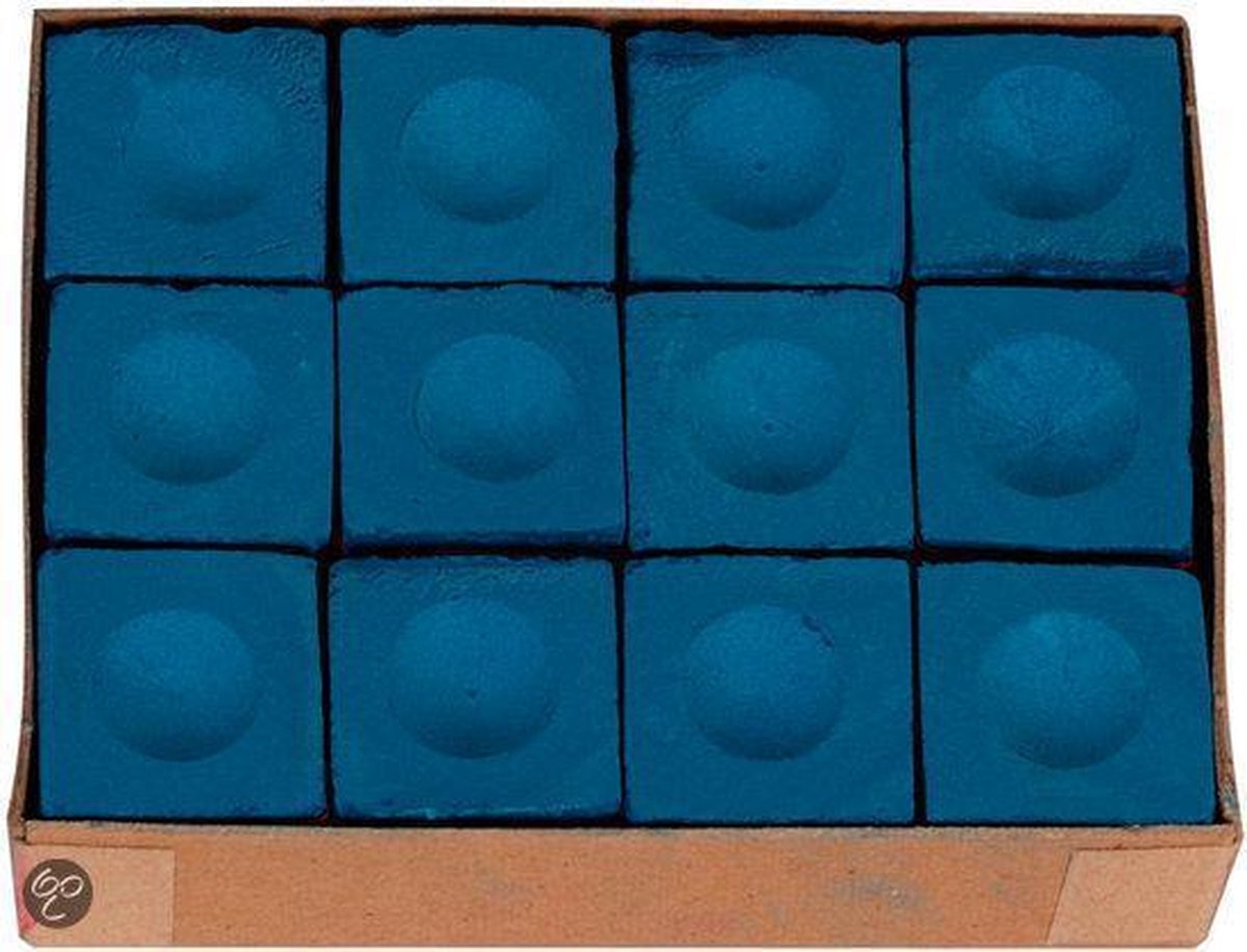 Master biljartkrijt Master blauw box 12st