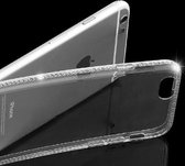 Siliconen hoesje voor de Apple Iphone 6 / 6S transparant met diamantjes rondom