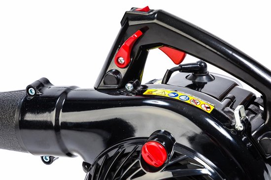 TIMBERPRO – 3in1 – Bladblazer - Benzine - Zuig en versnipperfunctie - 26cc - Blaassnelheid 225 km/u - Opvangzak 45 l