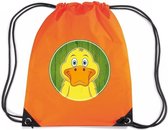 Sac à dos / sac de sport avec cordon de serrage Canards - orange - 11 litres - pour enfants