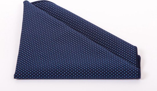Premium Ties - Luxe Pochet Heren - Pochette - Katoen - Blauw