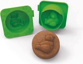 Silicone Zone My Animals Cakevorm - Pandabeer - Groen