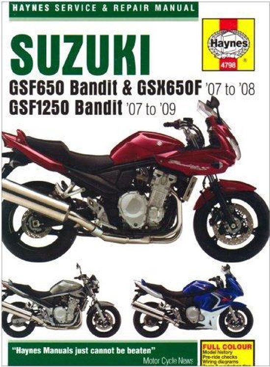 Suzuki GSF650/1250 Bandit and GSX650Fservice and Repair Manual