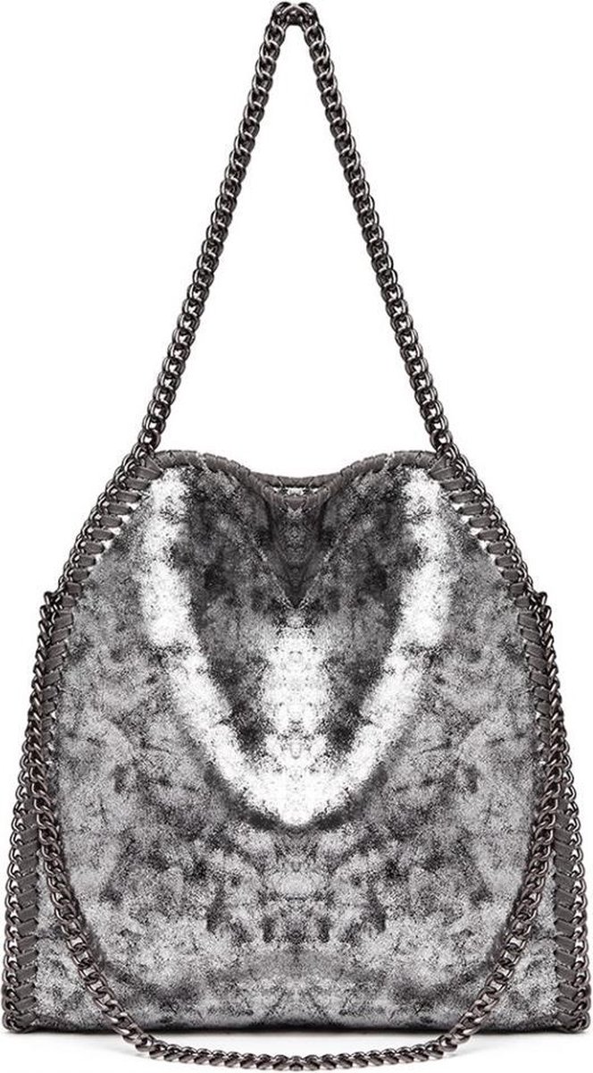 Miss Lulu Schoudertas met Ketting Handtas Laptoptas