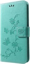 Groen vlinders agenda case hoesje Huawei P smart (2019) / Honor 10 Lite