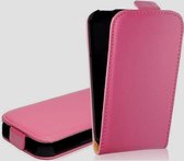 Huawei Ascend Y600 Lederlook Flip Case hoesje Roze