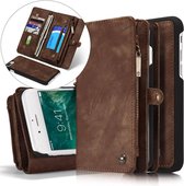 Caseme Leren Wallet iPhone 7/8 plus - Coffee Bruin