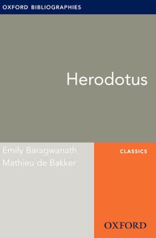 Oxford Bibliographies Online Research Guides - Herodotus: Ox ... - cover