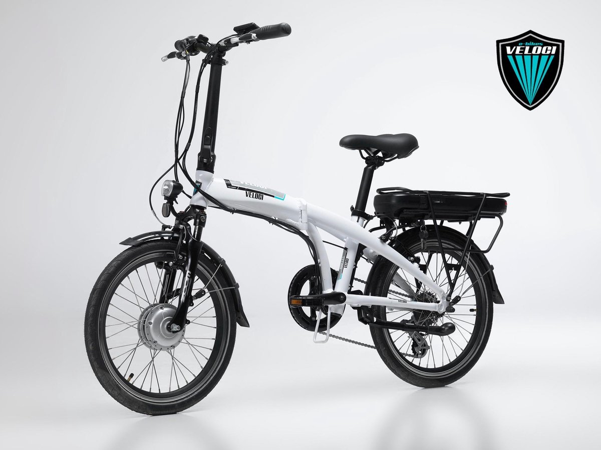 Veloci E-bike - Elektrische Vouwfiets - 20 inch - Wit | bol.com