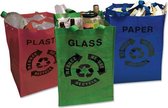 CT Milieuvriendelijke Tassen - Blauw / Groen / Rood