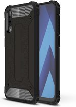 Armor Hybrid Back Cover - Samsung Galaxy A70 Hoesje - Zwart