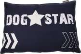 Lex & Max Dog Star - Hondenkussen - Rechthoek - Indigo - 100x70cm