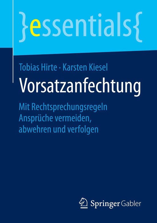 Business and Economics (German Language) - Vorsatzanfechtung - cover