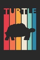 Vintage Turtle Notebook - Gift for Animal Lover - Colorful Turtle Diary - Retro Turtle Journal