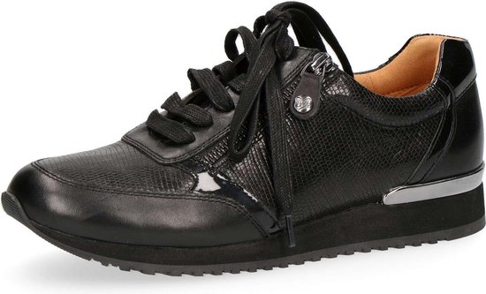 Caprice Dames Veterschoenen - Zwart - Maat 42 | bol.com
