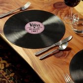 Placemat Vinyl | 4 stuks | vorm van CD plaat | Tafel bescherming | LP placemats | Placemats tafel | placemats kunststof