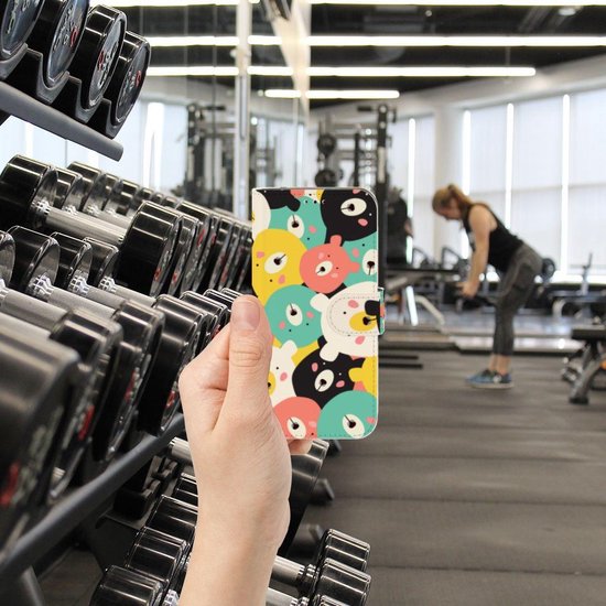 Cuir de Première Qualité Housse pour Samsung Galaxy A40 Coque Ours