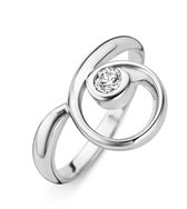 Orphelia Ring Curve White Zirconium Sterling Zilver 925 Zr-3773/56