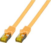 EFB Elektronik MK7001.2Y RJ45 Netwerkkabel, patchkabel CAT 6a (losse kabel CAT 7) S/FTP 2.00 m Geel Vlambestendig, Halogeenvrij, Snagless, Vergulde