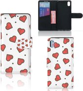 Flip Housse Étui Xiaomi Redmi 7A Coque Cœurs Cadeaux Saint Valentin