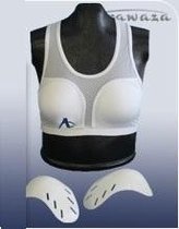 Karate borstbescherming voor vrouwen Arawaza | wit - Product Kleur: Wit / Product Maat: L