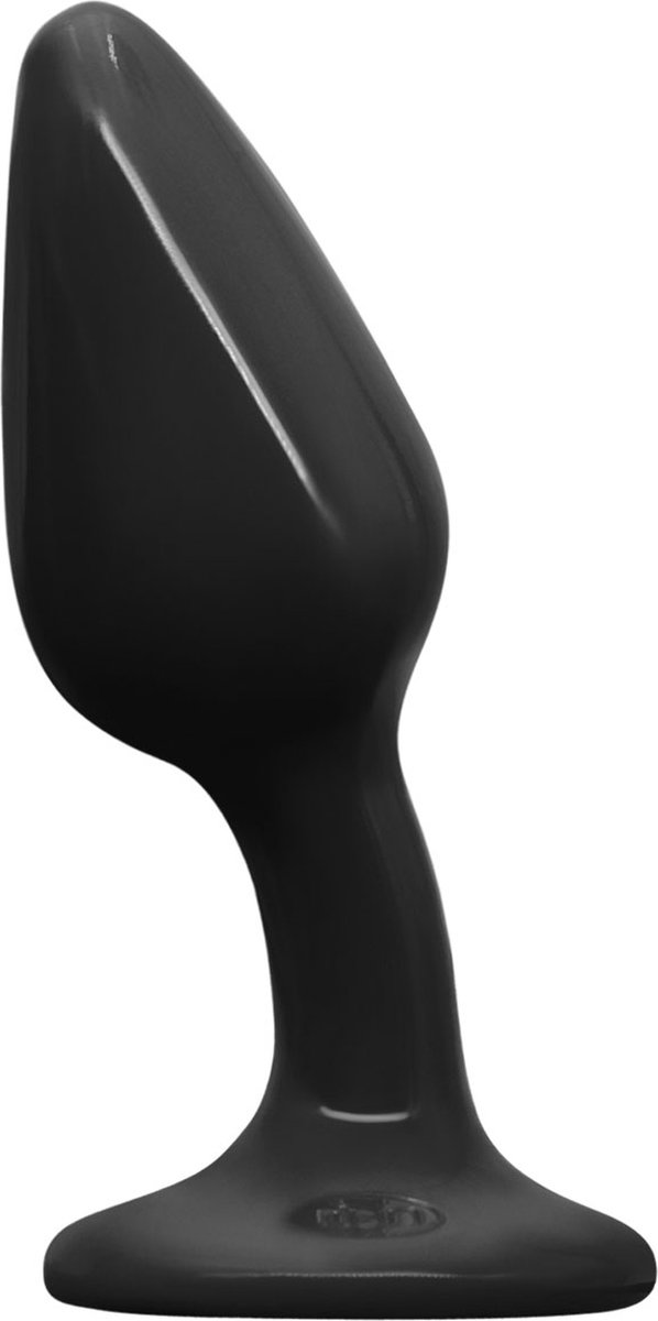 NS Novelties - Elements gebogen gladde plug No 3 - Zwart