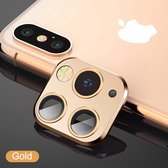 voor iphone X/Xs/Xs Max voorzet camera cover iPhone 11 pro stijl - goud