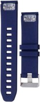 Siliconen Armband Geschikt Voor Garmin Fenix 3 (HR) / 5X (Plus) / 6X Pro/Sapphire Horloge Band Strap - 26MM Armband Polsband - Quickfit - Small/Large - Donker Blauw